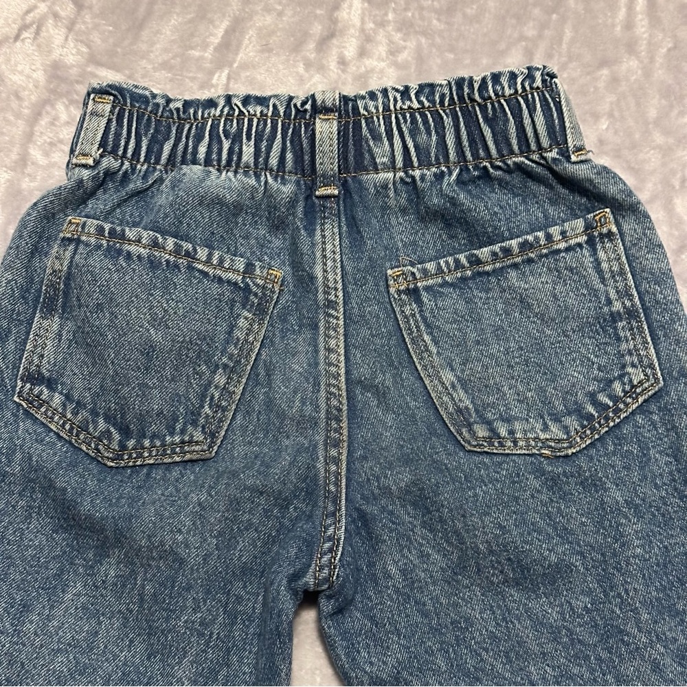 H&M Disney Minnie Mouse & Figaro Jeans Girl’s Elastic Waist Denim Pants Size 5T - Picture 6 of 10